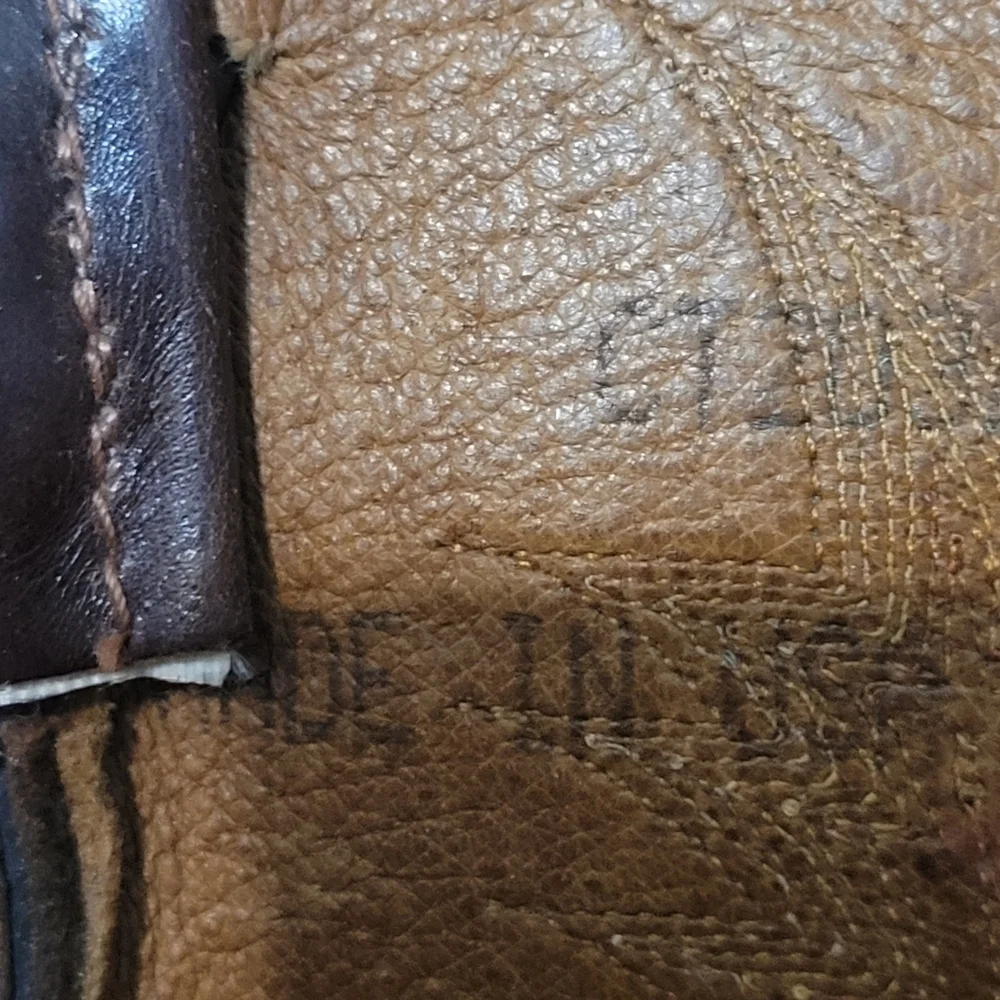 Vintage Tony Lama Exotic Western Cowboy Boots Men 10 Brown 